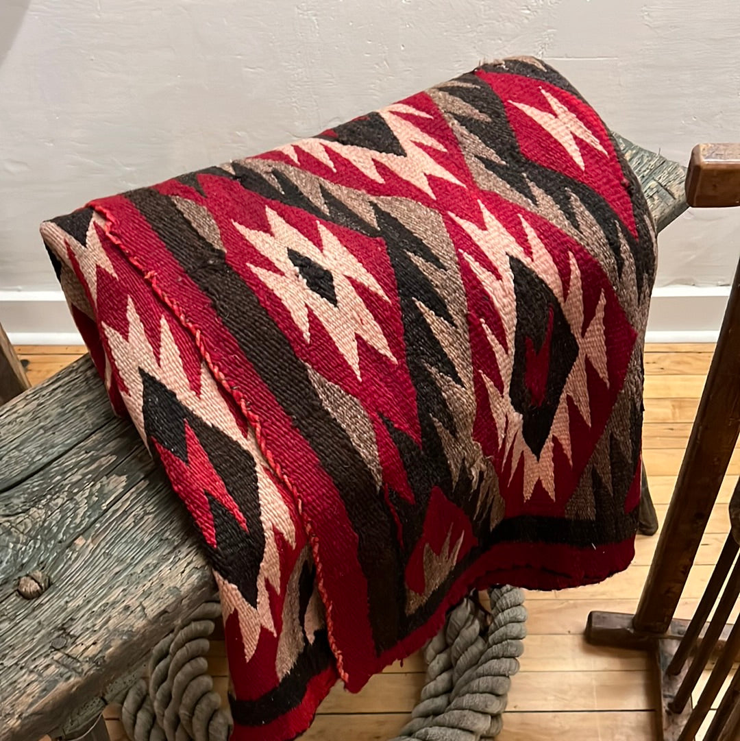 Black and Red Navajo Eyedazzler Rug