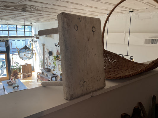 Painted White Milking Stool