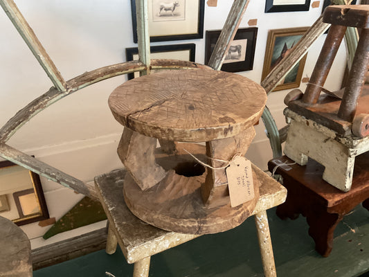 Round African stool